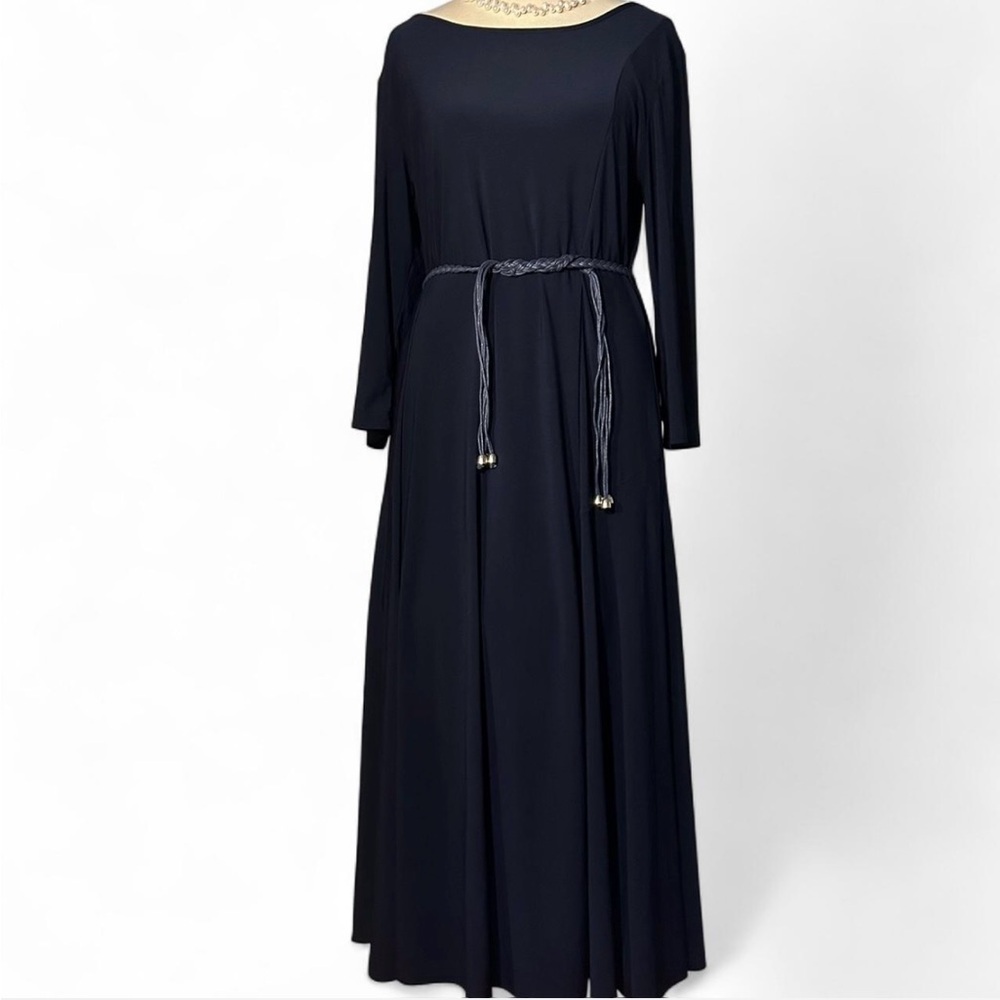 Nina Navy Long Sleeve Dress
